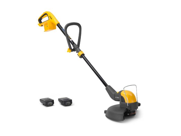 Akku-Rasentrimmer STIGA GT 300e Kit 30 cm inkl. Akku , gelb (gelb, grün), Motorsensen, Akku-Rasentrimmer