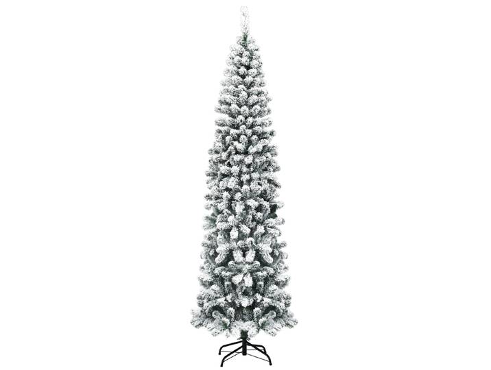 225 cm Besneeuwde Kunstkerstboom Kerstboom met Klapsysteem voor Kerstdecoratie