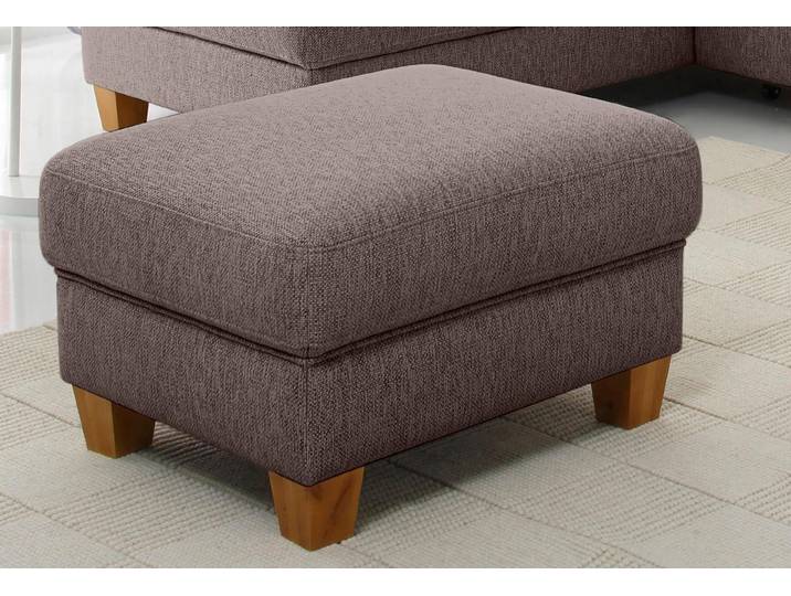 Hocker OTTO HOME Borkum; B: 75cm, Federkern-Polsterung, vielseitig nutzbar , braun, B:75cm H:46cm T:63cm, Struktur (100% Polyester);Luxus-Microfaser ALTARA NUBUCK (100% Polyester);MELROSE (100% Polyester);Luxus-Microfaser Toro (100% Polyester), Hocker, Hocker, Fußablage & Sitzgelegenheit, frei im Raum stellbar, Massivholzfüße