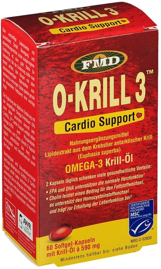 UDO´s CHOICE O Krill3 Omega-3 Krill-Öl Kapseln 60 St