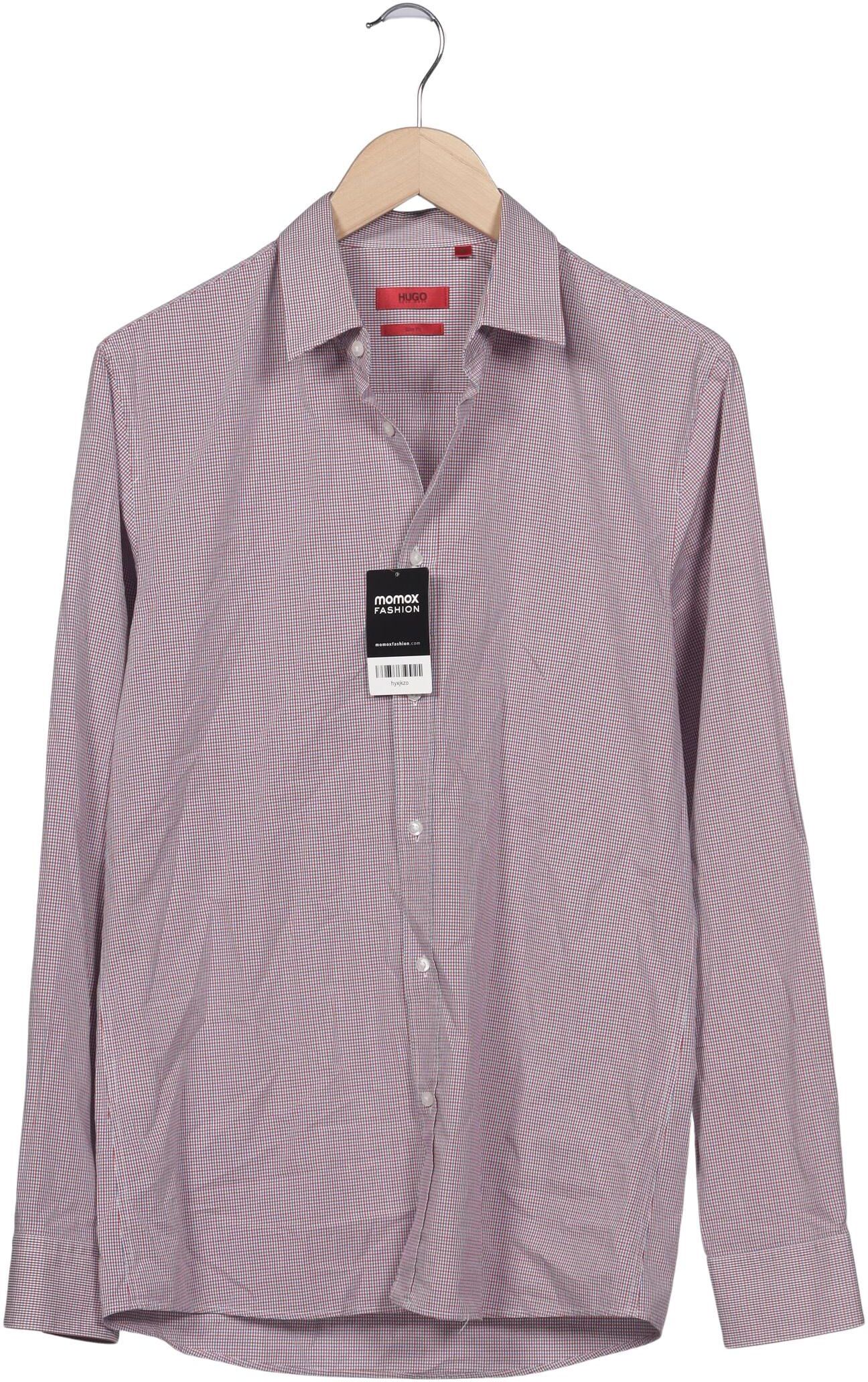 Hugo by Hugo Boss Herren Hemd, Pink, Gr. M, Baumwolle - Second Hand