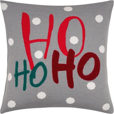 Dekokissen PAD "HO3", grau (grau, gemustert), B:40cm L:40cm, Polyester, Dekokissen_Sitzkissen_Kissenhüllen, HO³: modernes, reduziertes Design mit cleverer Botschaft