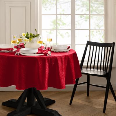 Threadmade Continental Solid Texture Water and Stain Resistant Tablecloth