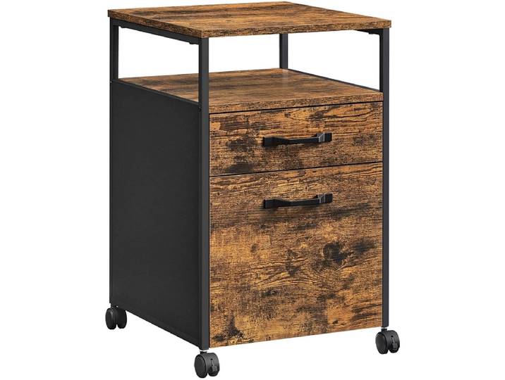 Schubladenelement SONGMICS RUSTIK 2 Schubladen braun