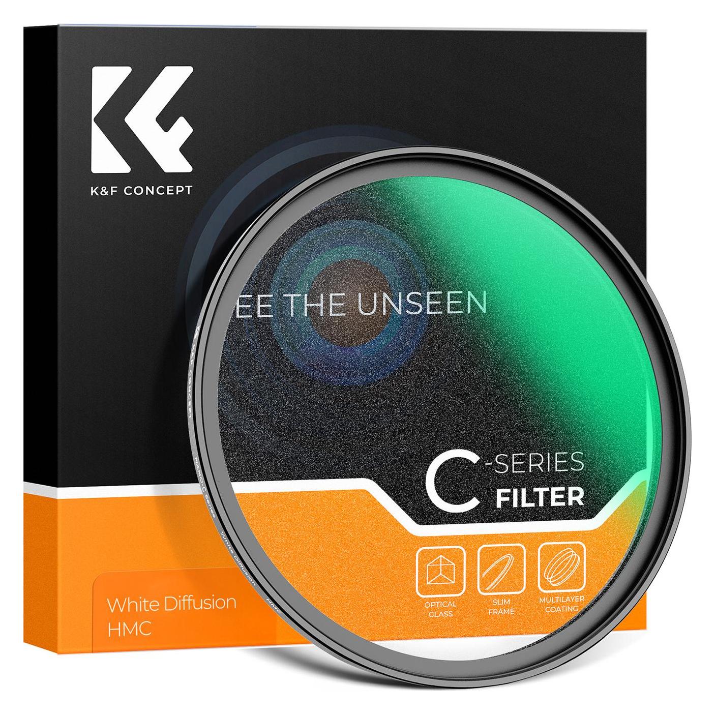 K&F Concept Nano-C HMC White Mist Diffusionsfilter - 77 mm (77 mm, Diffusionsfilter) (KF01.2427)