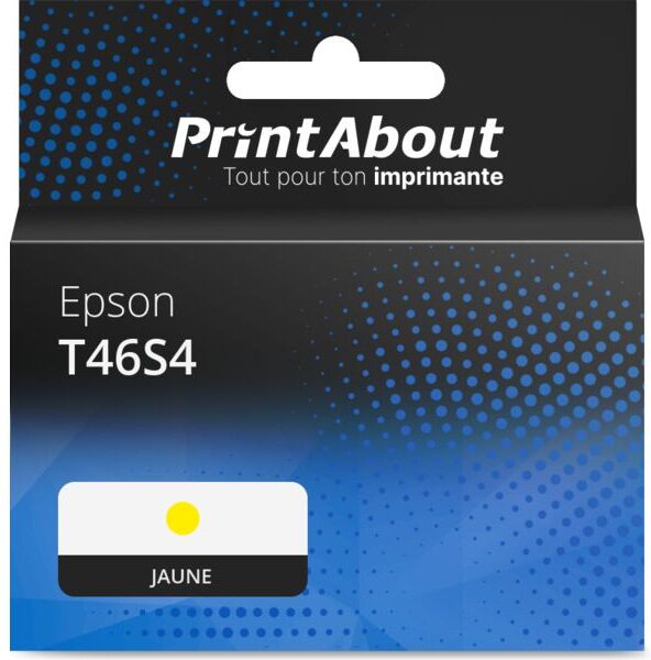 PrintAbout Cartouche compatible Epson T46S4 - Jaune Jaune