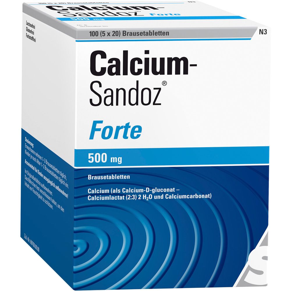 Calcium Sandoz forte Brausetabletten 5x20 St