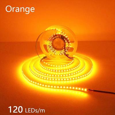 Inspired Finds LumiFlex 2835 LED Strip Light 5M Flexible Waterproof Light Strip DC12V 24V, 3001200 LEDs, Cuttable Home Lighting Bar 120led Orange not Waterproof 5m