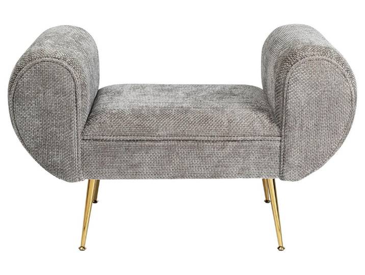 Sitzbank KARE DESIGN Trono 100 cm , grau, B:100cm H:61cm T:50cm, Sitzbänke, Sitzbank