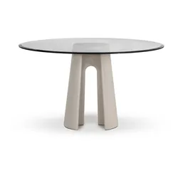 Magis Ancora Tisch, Ø 130 cm, rauchglas
