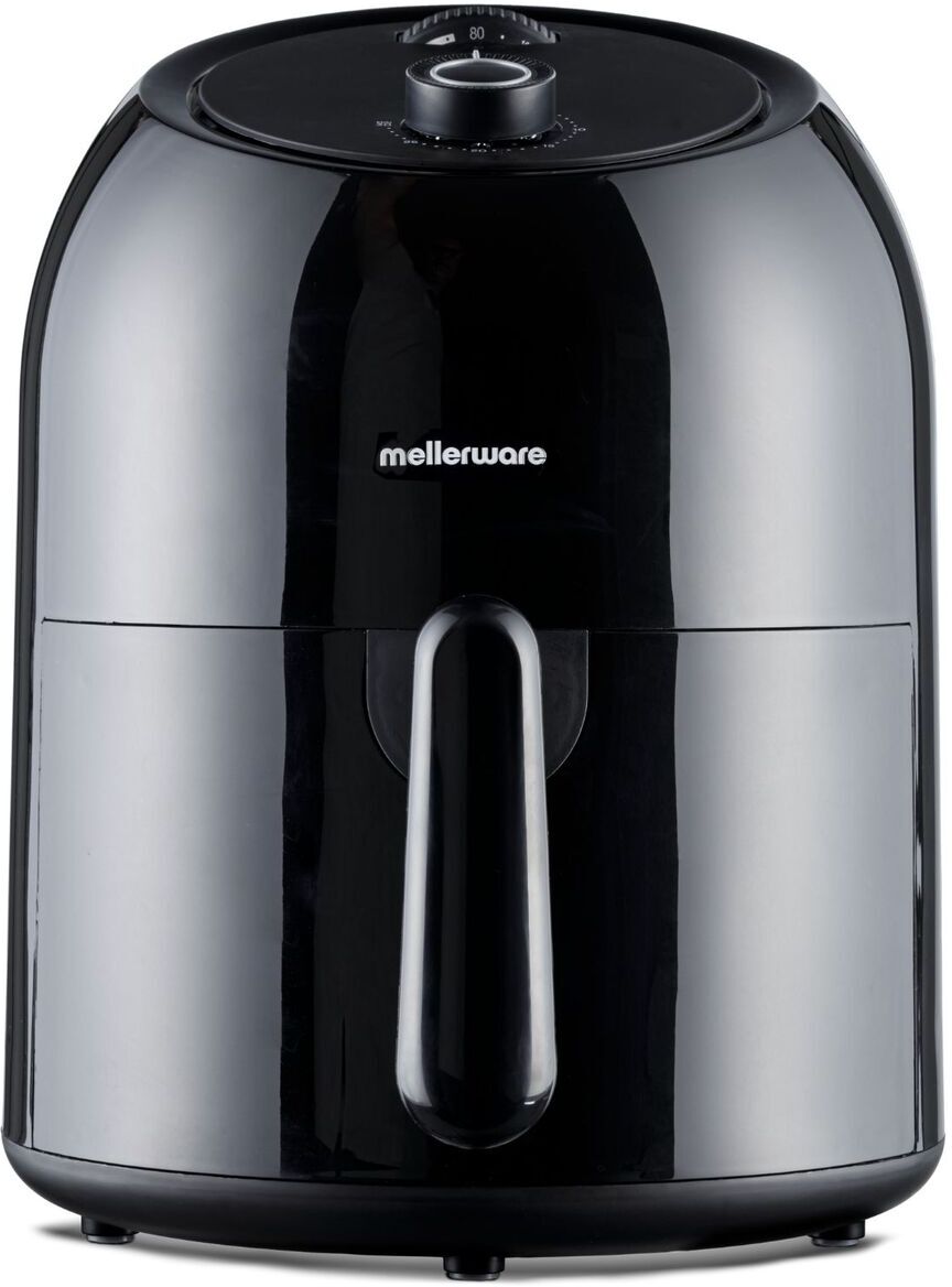 Mellerware Freidora de Aire CRUNCHY Medium Black capacidad 3,5L. Negro