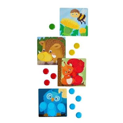 HABA 2013990001 - Zuordnungsspiel Waldtiere, 14-teilig