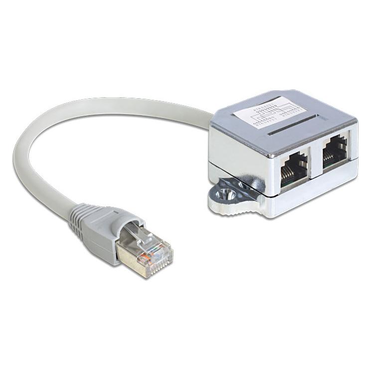 Delock RJ45 Anschlussverdoppler (Kabel Zubehör) (65441)