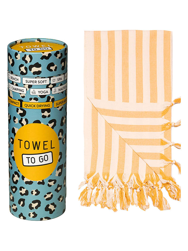 Samimi Strandtuch "Towel To Go - Demeter" in Gelb/ Creme - (L)180 x (B)100 cm - onesize