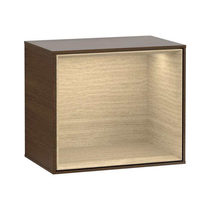 Villeroy und Boch Finion Regalmodul FD10PCGN 41,8x35,6x27cm, Regal Oak Veneer, Walnut veneer