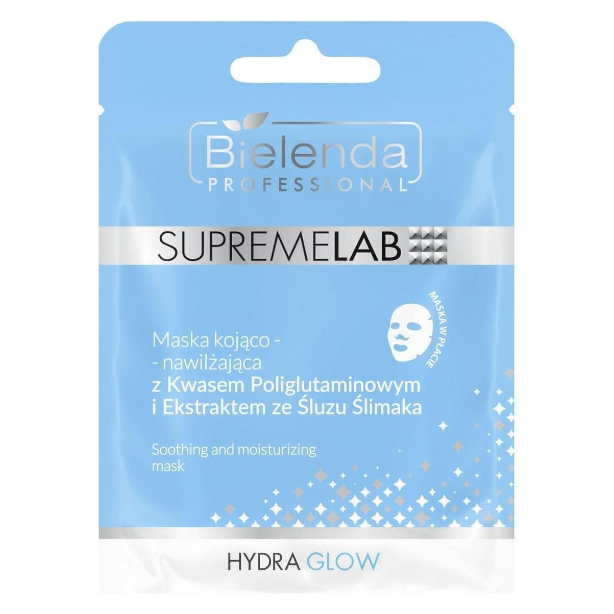 Bielenda PROFESSIONAL SupremeLab Hydra Glow maska kojąco-nawilżająca w płachcie 1szt (54770257)