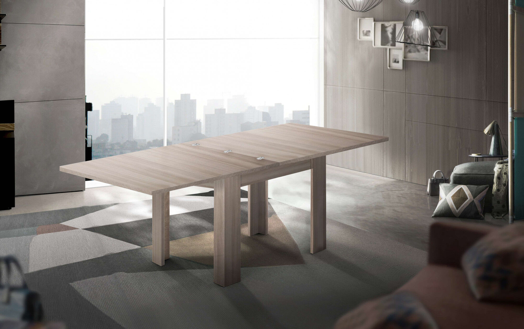 Esstisch HOME AFFAIRE "JESI", beige (ulme, ulme, ulme), B:90cm H:75cm T:90cm, Tische, Esstisch ulme, ulme, ulme B/H/T: 90cm x 75cm x 90cm