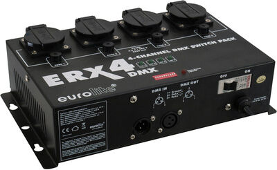 EuroLite ERX-4 DMX Switchpack Schwarz