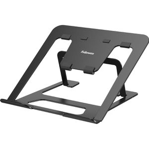 Fellowes Laptop-Ständer Alumia 100138868, aus Aluminium, bis 15 Zoll, schwarz, neigbar