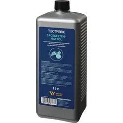 TECWERK Sägekettenhaftöl 75-95 mm2/s (bei 40°C) 1 l Flasche für Hochentaster