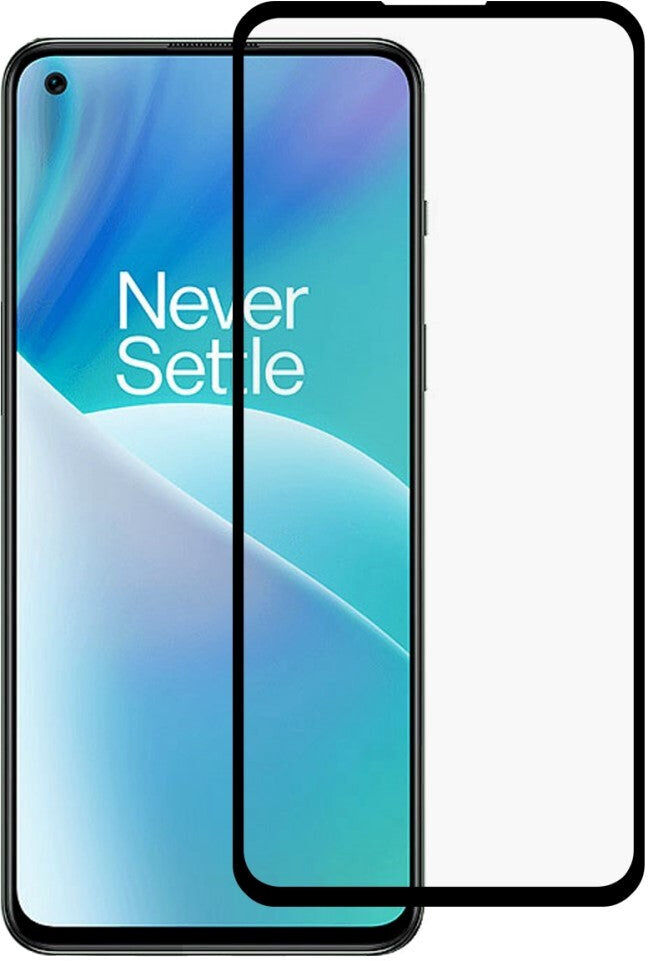 INCOVER OnePlus Nord 2T (5G) Glas Skærmbeskyttelse - Full-fit - Sort Kant