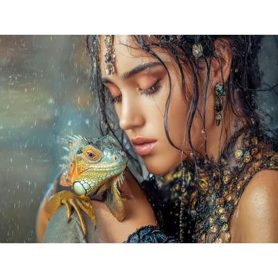 CALVENDO Puzzle Mode und Tiere | 1000 Teile Lege-Größe 64x48cm Foto-Puzzle für glückliche Stunden