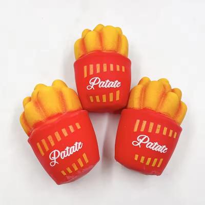 Perfect Picks Market Ultra Realistic TPR Squishy Food Stress Relief Toy Set Slow Rebound Squishy Decompression Fun french Fries 1pc
