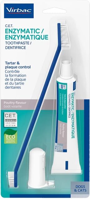 Virbac Kit Pasta Dentífrica + Escova Cães E Gatos
