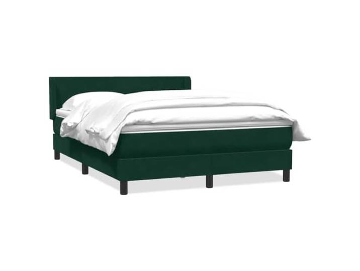 hliofuir Boxspringbett 160x220 cm Samt Dunkelgrün mit Matratze Topper Komplettset für das Schlafzimmer mit verstellbarem Kopfteil, punktelastischer Taschenfederkernmatratze und Topper.