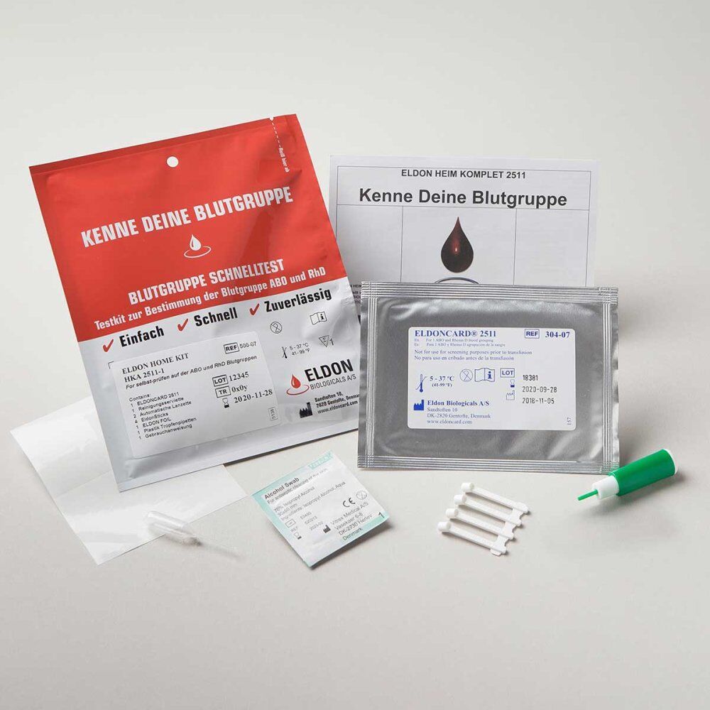 Blutgruppe Schnelltest-ab0+rhd