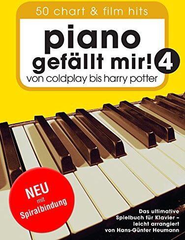 Heumann - Piano gefällt mir! 50 Chart und Film Hits - Band 4. Von Coldplay bis Harry Potter (Variante Spiralbindung) - Preis vom 11.10.2026 15:43:13 h