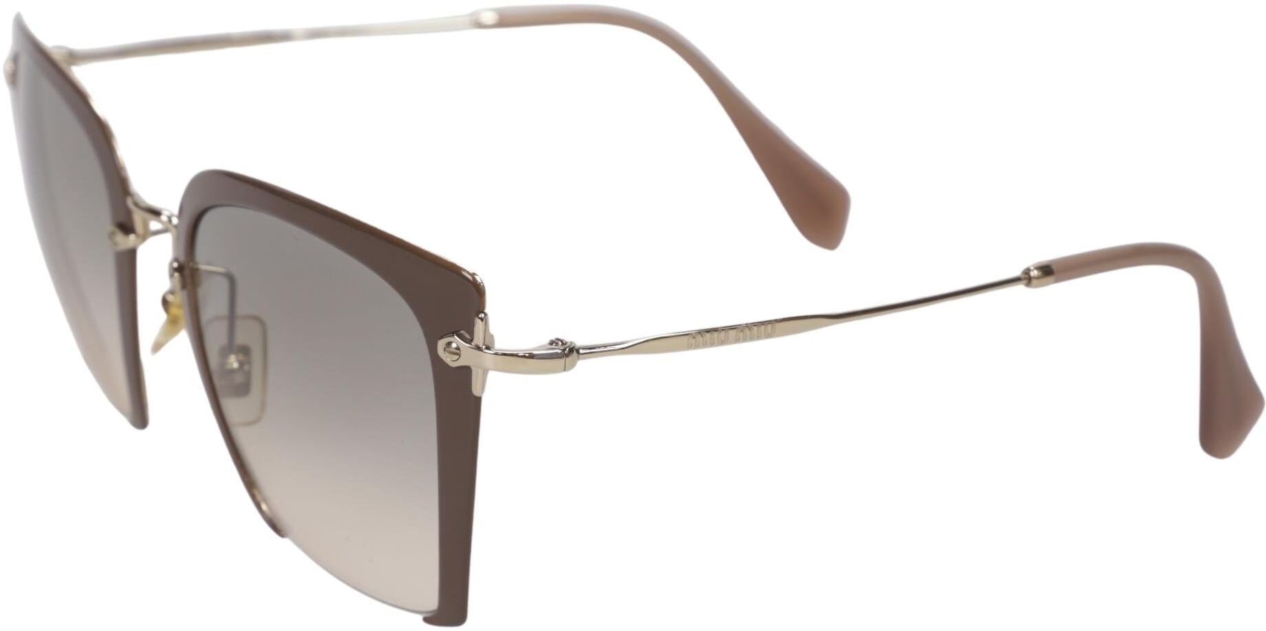 Miu Miu Damen Sonnenbrille, Beige - Second Hand
