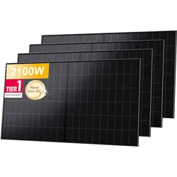 LONGi Hi-MO X10 525Wp BC Bifaziale Solarmodule für Balkonkraftwerke Photovoltaik Glas-Glas, by Powerness - 4 Stücke / Versand