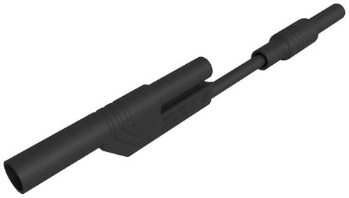 Hirschmann Test & Measurement MAL 2800 S sw Sicherheits-Messleitung 4mm Sicherheits-Stecker 4mm Sicherheits-Stecker 8cm Schwarz