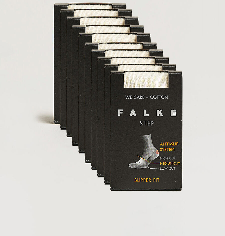 Falke 10-pack Step In Box Loafer Socks Nature men One size Beige
