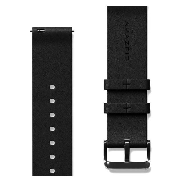 Amazfit Lederarmband Zepp E 20 mm (Schwarz) (20 mm, Leder) (S1935TY6S)