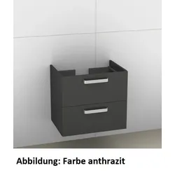 Artiqua 414 Waschtischunterschrank für Memento 513361, 513363 Oxid Hellgrau quer, 414-WU2L-V24-7183- 414-WU2L-V24-7183-721