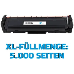 XL-Toner kompatibel zu HP 410X/ CF411X cyan