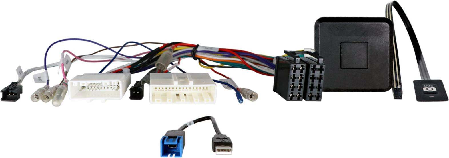 ACV Multikabel voor LFB Nissan voertuigen, 20-polig/24-polig, voor 360° camera, los