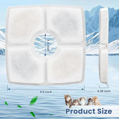 4 Pack High Efficiency Square Fountain Replacement Filters 4 Pack High Efficiency Square Fountain Replacement Filters