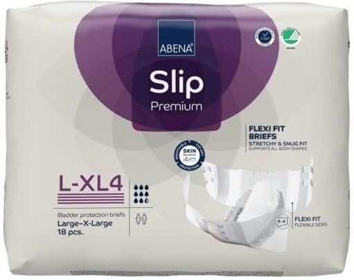 Abena Slip Flexi Fit 4 L/XL - 8 paquets de 18 protections