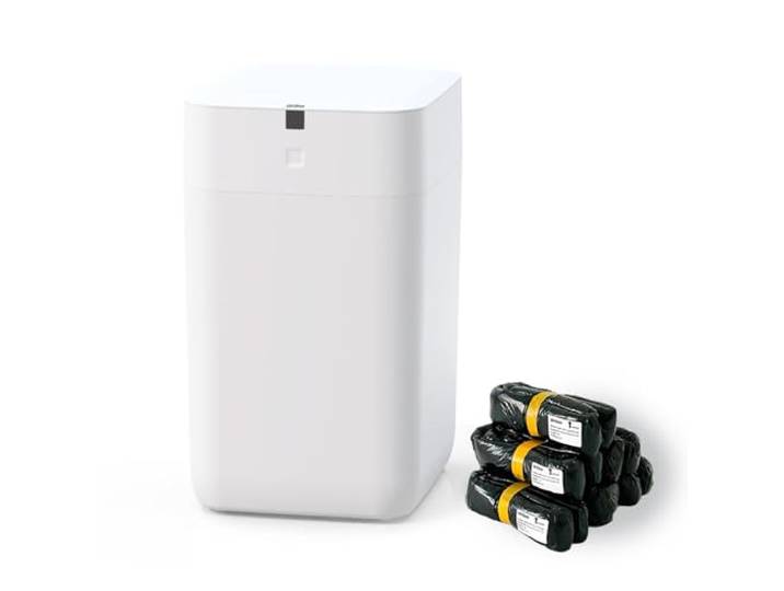 Airdeer Automatischer Mülleimer, selbstdichtend und selbstwechselnd, intelligenter Mülleimer, Bewegungssensor, berührungsloser Mülleimer mit Deckel, für Küche, Badezimmer, Schlafzimmer, Büro, 6