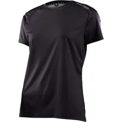 Troy Lee Designs Lilium Solid Black Ladies Kurzarm Fahrrad Jersey