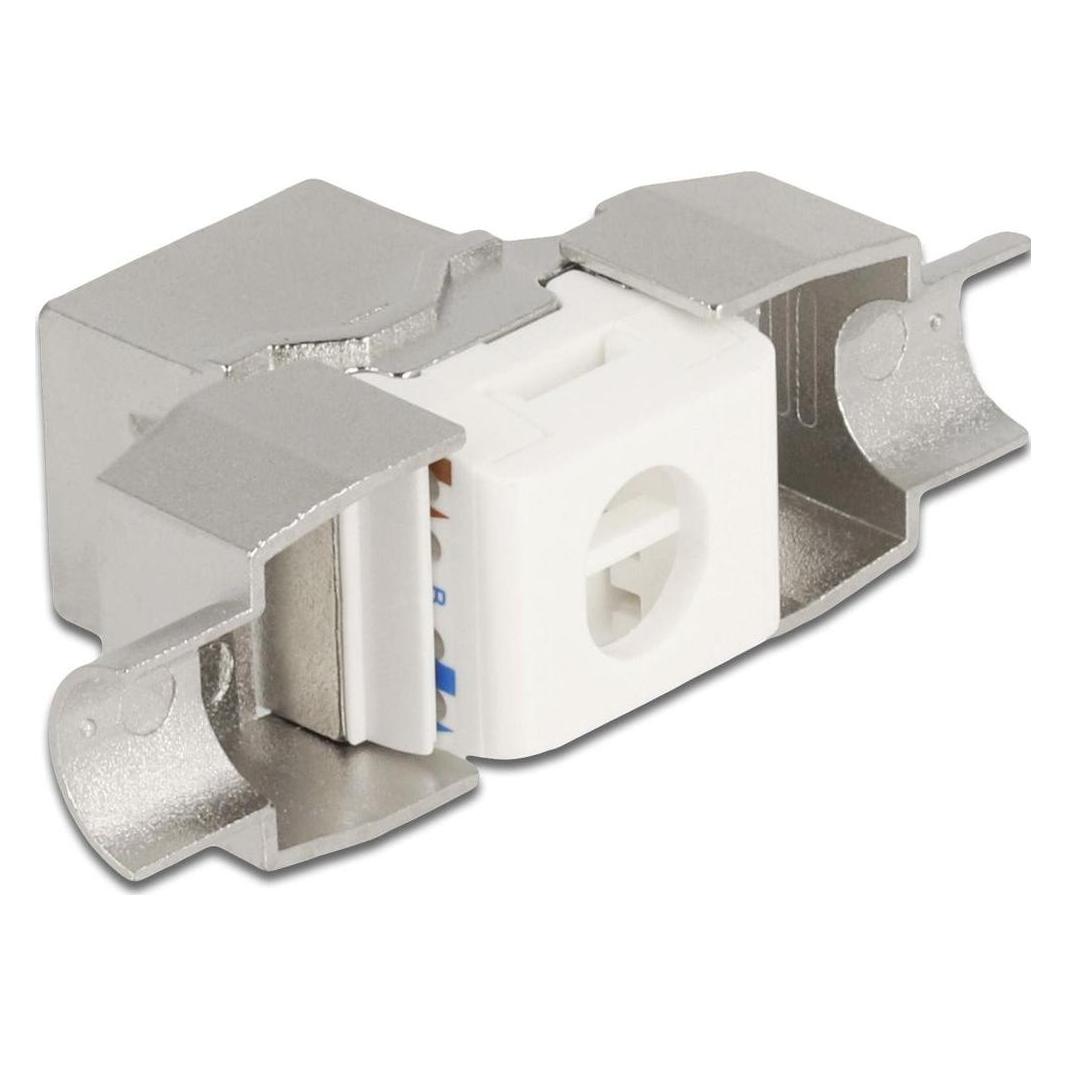 Delock Keystone Modul RJ45 Buchse zu LSA Cat.6A werkzeugfrei geschirmt (Keystone Modul) (87032)