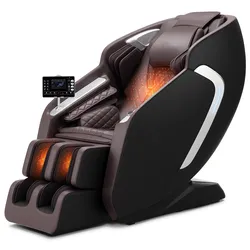 VEVOR Massagesessel Ganzkörpermassagesessel Zero Gravity mit SL-Schiene & Yoga-Stretch-Modus, Relaxsessel mit Heizung & einziehbarem Pedal & 36 Airbags & LCD-Bildschirm Massagestuhl 4D-Massage