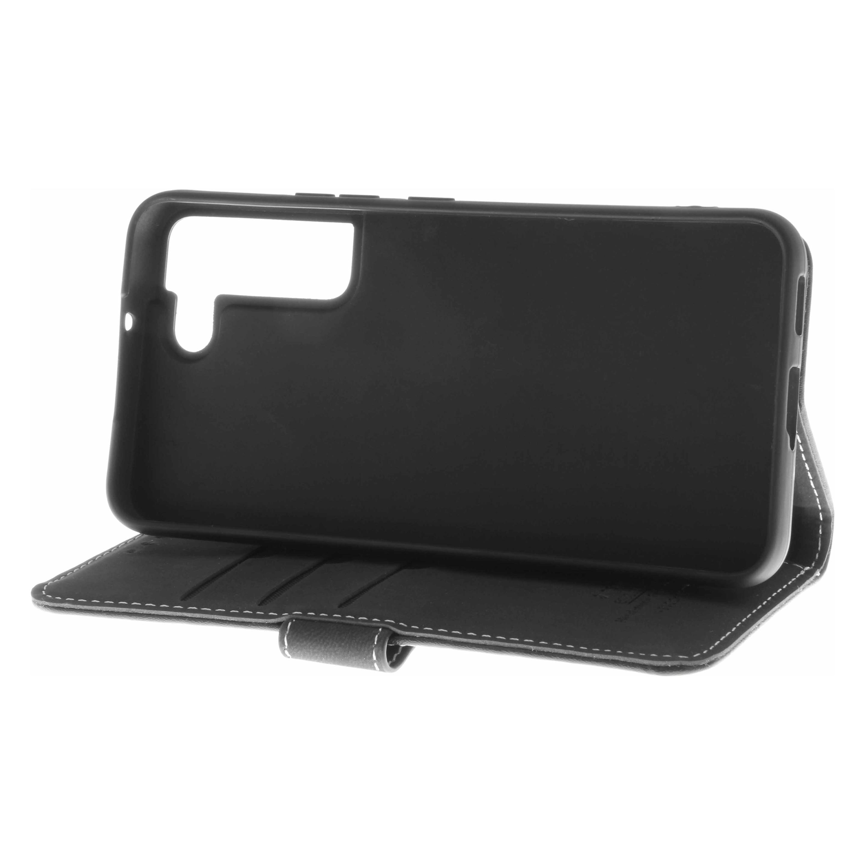 Insmat Exclusive - Flip-Hülle für Mobiltelefon - echtes Leder, thermoplastisches Polyurethan (TPU) - (Samsung Galaxy S22) (650-3040)