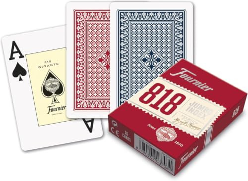 Fournier F21643 Nr. 818-2 Jumbo Index Kaartspel Assortiment Rood of Blauw