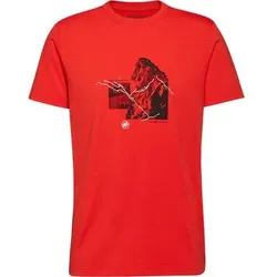 MAMMUT Herren Shirt Mountain T-Shirt 4208m, Größe L in Rot Rot