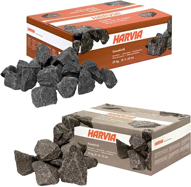 Pierres de laves pour poêle Harvia - 20 kg - Diamètre 5-10 cm