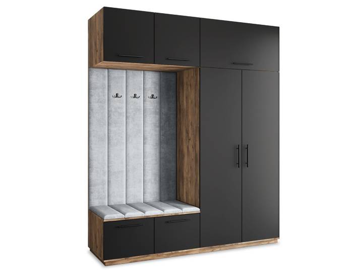 GARDEROBENSCHRANK REMA 200/240/60 cm Modern Eichefarben